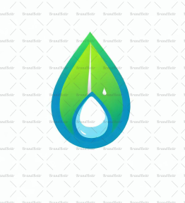 Wassertropfen und Blatt